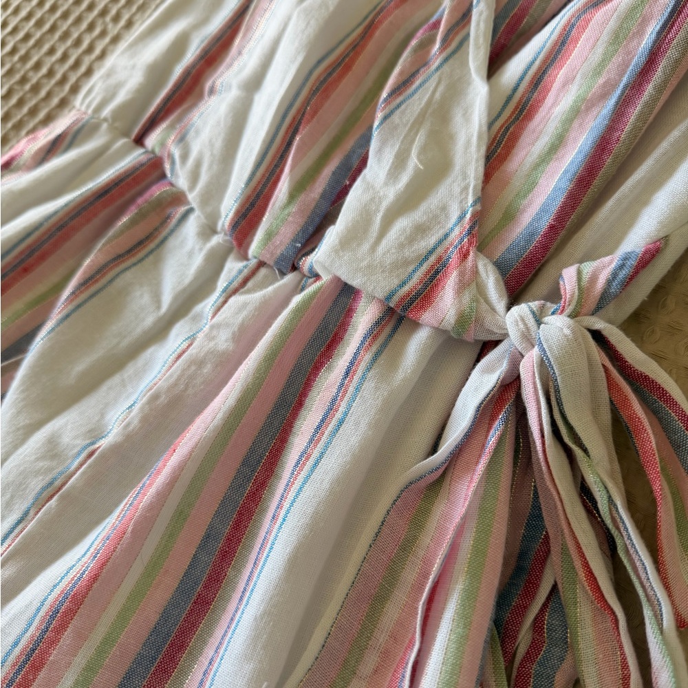 Striped Wrap Romper - image 3